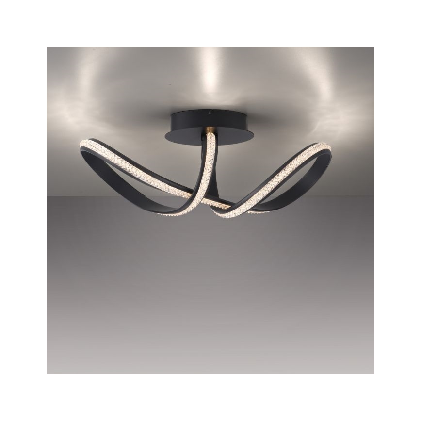 JUST LIGHT. 8475-18 - LED Prigušivi nadgradni luster BRILLA LED/29W/230V crna
