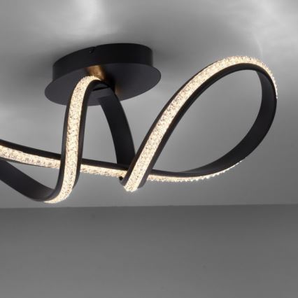 JUST LIGHT. 8475-18 - LED Prigušivi nadgradni luster BRILLA LED/29W/230V crna