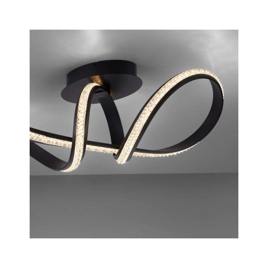 JUST LIGHT. 8475-18 - LED Prigušivi nadgradni luster BRILLA LED/29W/230V crna