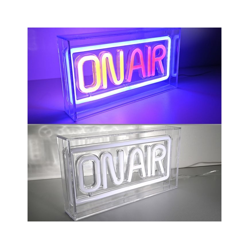 JUST LIGHT. 85013-70 - LED Neonska stolna dekoracija NEON LED/4W/5V On Air