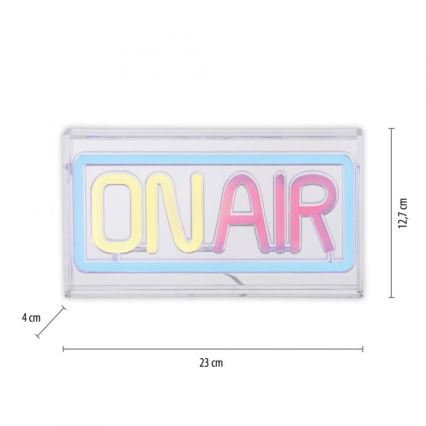 JUST LIGHT. 85013-70 - LED Neonska stolna dekoracija NEON LED/4W/5V On Air