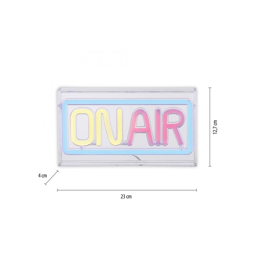 JUST LIGHT. 85013-70 - LED Neonska stolna dekoracija NEON LED/4W/5V On Air