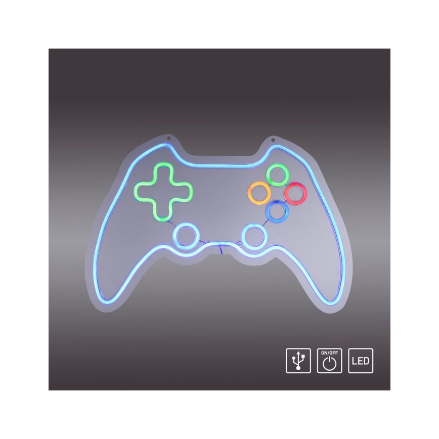 JUST LIGHT. 85022-70 - LED Neonska zidna dekoracija NEON 1xLED/6,5W/5V gamer