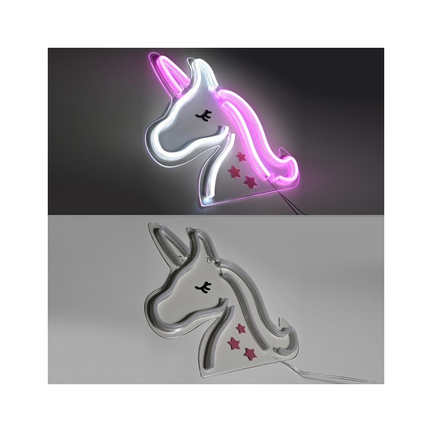 JUST LIGHT. 85025-70 - LED Neonska zidna dekoracija NEON LED/6,5W/5V jednorog