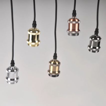 Kabel za napajanje 1xE27/20W/230V sjajni krom