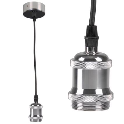 Kabel za napajanje 1xE27/20W/230V sjajni krom
