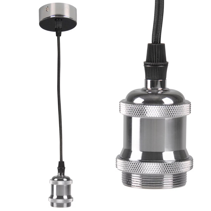 Kabel za napajanje 1xE27/20W/230V sjajni krom