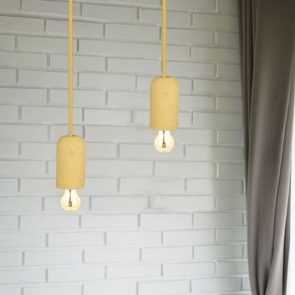 Kabel za napajanje 1xE27/60W/230V beton/bež