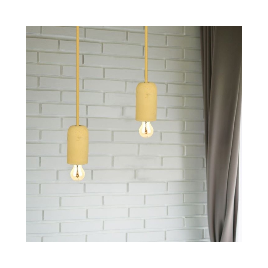 Kabel za napajanje 1xE27/60W/230V beton/bež