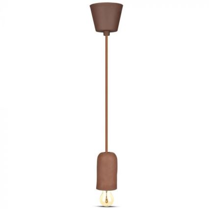 Kabel za napajanje 1xE27/60W/230V beton/smeđa