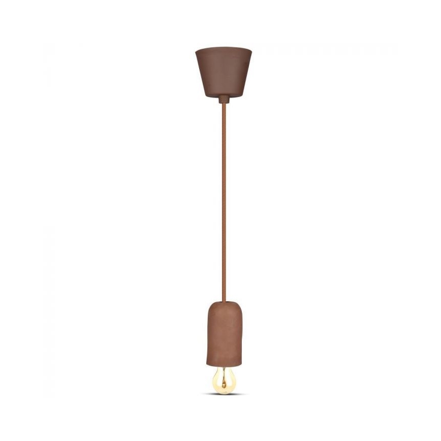 Kabel za napajanje 1xE27/60W/230V beton/smeđa