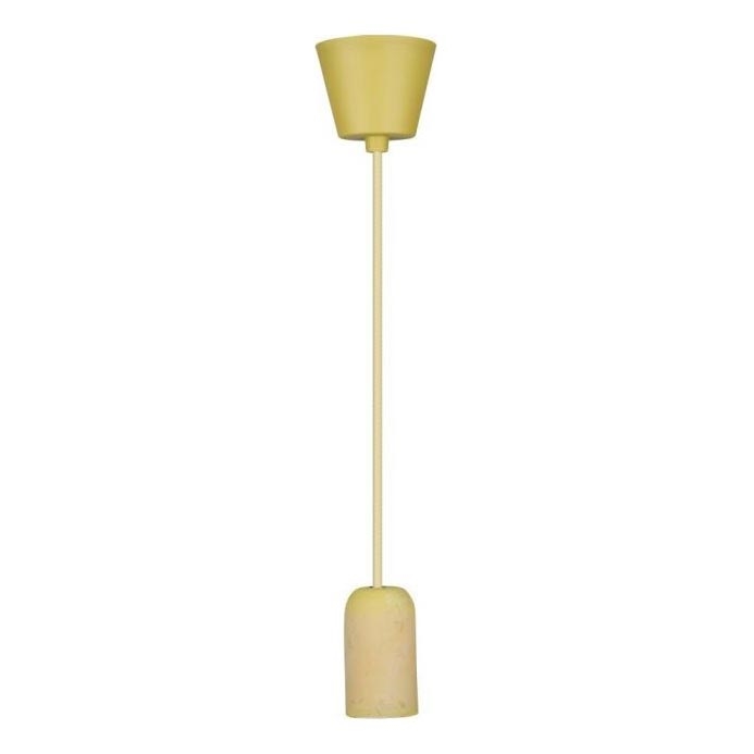 Kabel za napajanje 1xE27/60W/230V beton/žuta