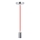 Kabel za napajanje 1xE27/60W/230V crvena/sjajni krom