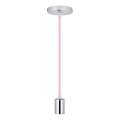 Kabel za napajanje 1xE27/60W/230V svijetloružičasta/sjajni krom