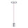 Kabel za napajanje 1xE27/60W/230V svijetloružičasta/sjajni krom