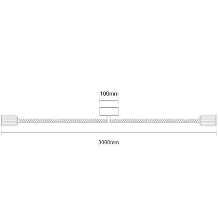 Kabel za napajanje 2xE27/60W/230V 3 m