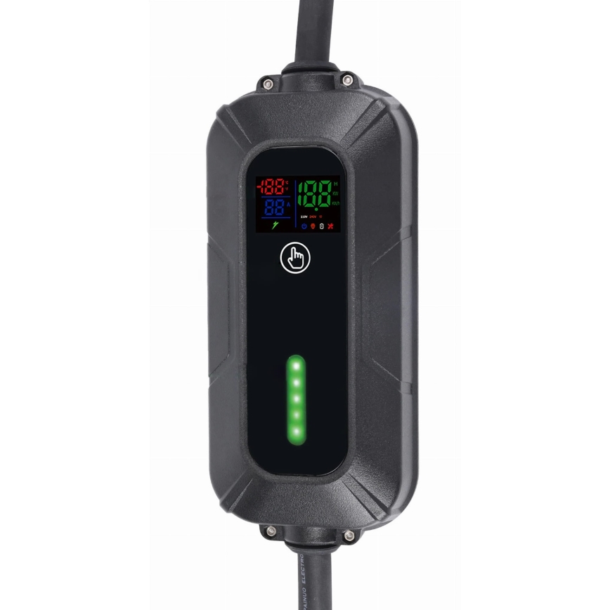 Putna stanica za punjenje električnih automobila EV/PHEV AC Type 2 16A/400V 11kW IP55 7m + adapter 230V 3,7kW + kućište