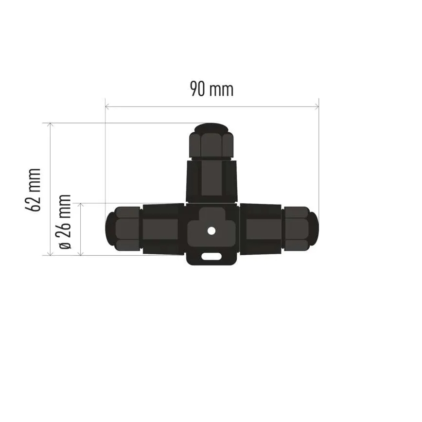 Kabelski T spojnik IP68