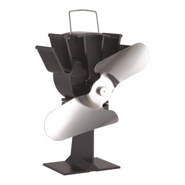 Kamin ventilator 19,3x20,5 cm antracit/sjajni krom