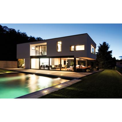 LED vanjsko ugradno svjetlo GORDO LED/1W/230V 9,5x9,5 cm IP67 nehrđajući čelik