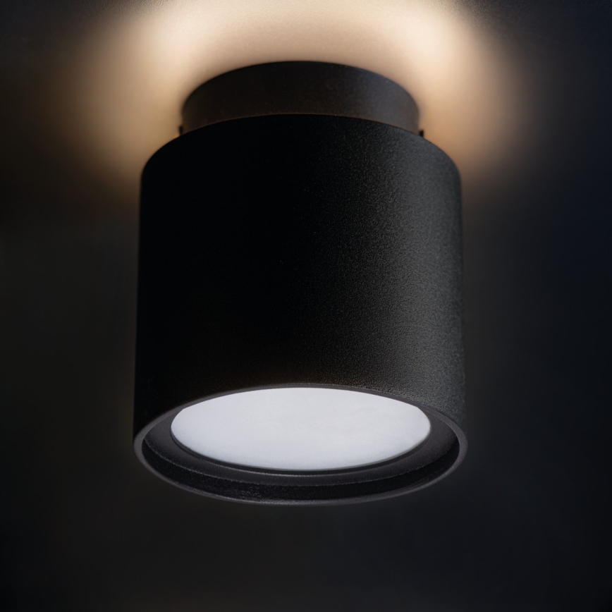 LED Stropna reflektorska svjetiljka SONOR 1xGU10/10W/230V + LED/4W crna
