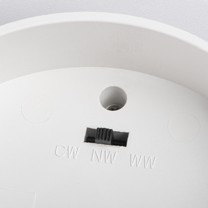 LED ugradna svjetiljka SONOR LED/6W/230V 3000/4000/5700K + LED/1,5W 2200K Ø 9 cm bijela