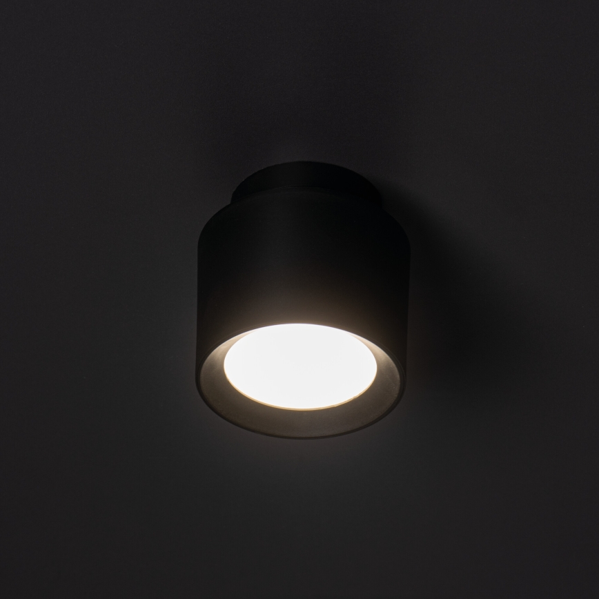 LED spot svjetiljka SONOR LED/6W/230V 3000/4000/5700K + LED/1,5W 2200K pr. 9 cm crna