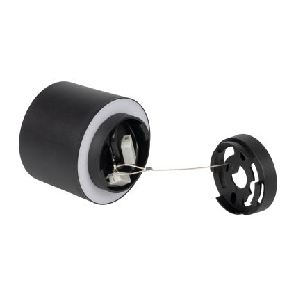 LED spot svjetiljka SONOR LED/6W/230V 3000/4000/5700K + LED/1,5W 2200K pr. 9 cm crna