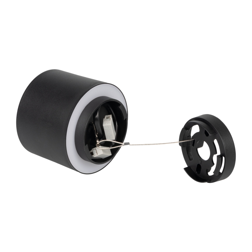 LED spot svjetiljka SONOR LED/6W/230V 3000/4000/5700K + LED/1,5W 2200K pr. 9 cm crna