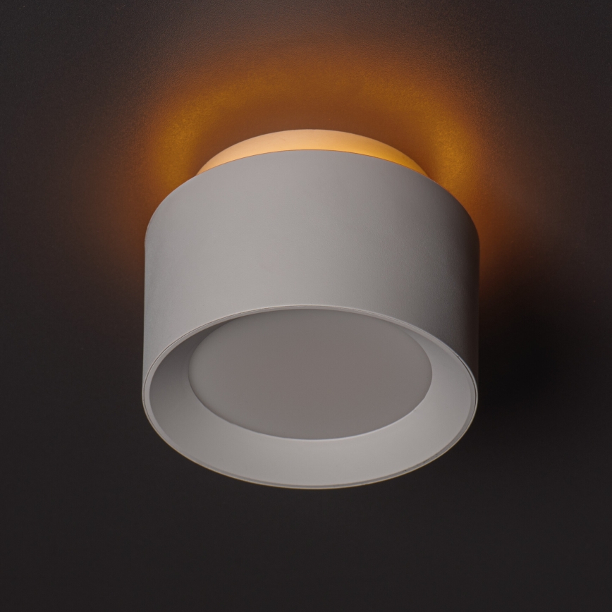 LED ugradna svjetiljka SONOR LED/12W/230V 3000/4000/5700K + LED/1,5W 2200K Ø 14 cm bijela