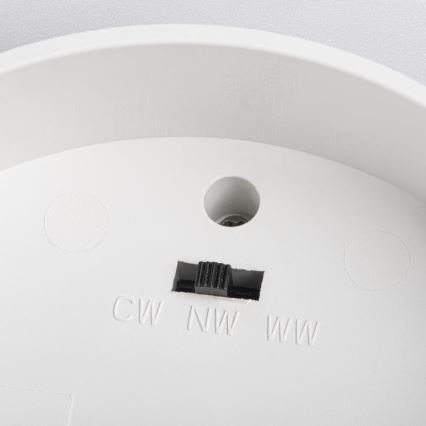 LED ugradna svjetiljka SONOR LED/12W/230V 3000/4000/5700K + LED/1,5W 2200K Ø 14 cm bijela