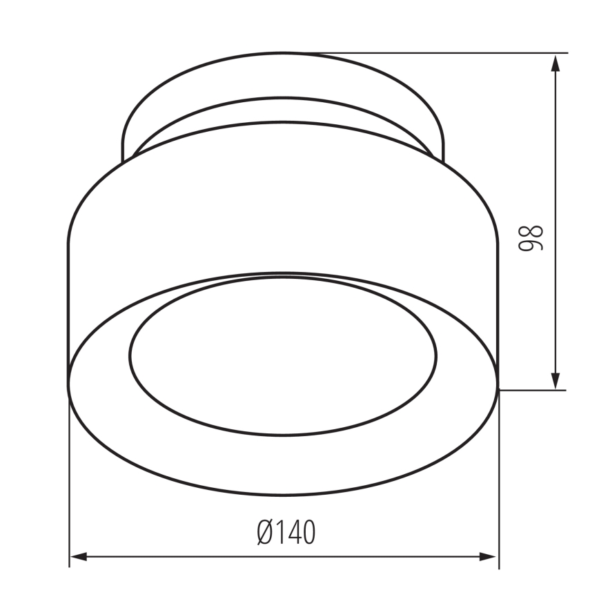 LED ugradna svjetiljka SONOR LED/12W/230V 3000/4000/5700K + LED/1,5W 2200K Ø 14 cm bijela