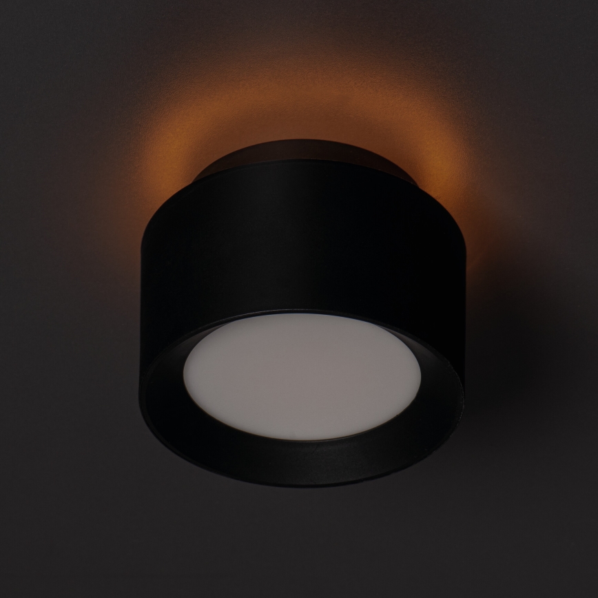 LED reflektorska svjetiljka SONOR LED/12W/230V 3000/4000/5700K + LED/1,5W 2200K, promjer 14 cm, crna