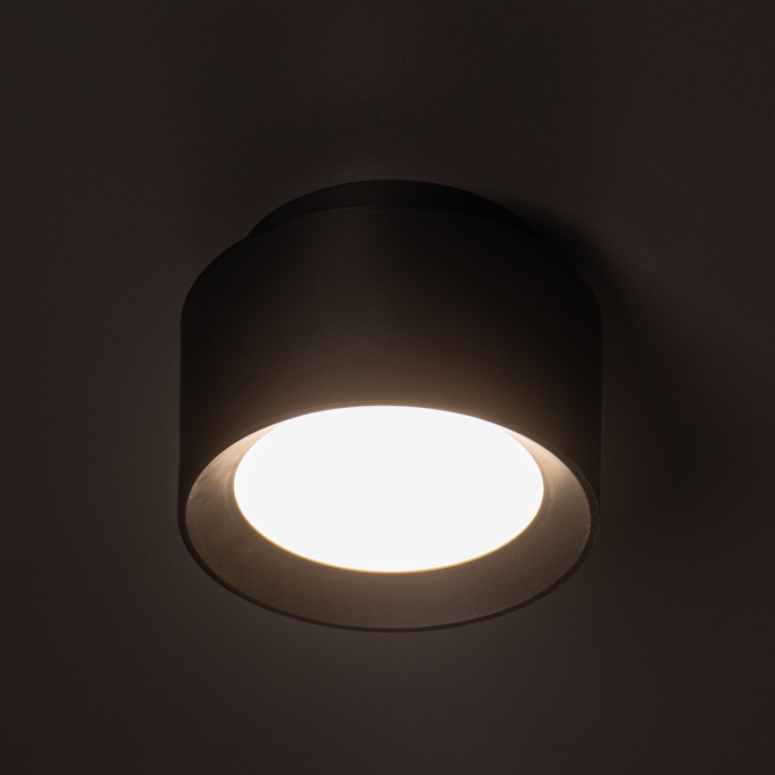 LED reflektorska svjetiljka SONOR LED/12W/230V 3000/4000/5700K + LED/1,5W 2200K, promjer 14 cm, crna