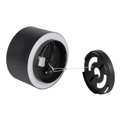 LED reflektorska svjetiljka SONOR LED/12W/230V 3000/4000/5700K + LED/1,5W 2200K, promjer 14 cm, crna