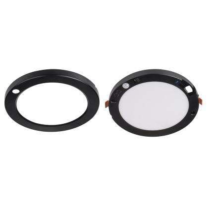LED Stropna/ugradbena svjetiljka sa senzorom pokreta 2u1 ERGA LED/17W/230V 3000/4000/6500K crna