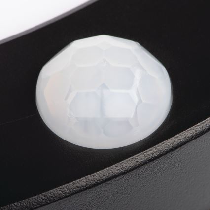 LED Stropna/ugradbena svjetiljka sa senzorom pokreta 2u1 ERGA LED/17W/230V 3000/4000/6500K crna
