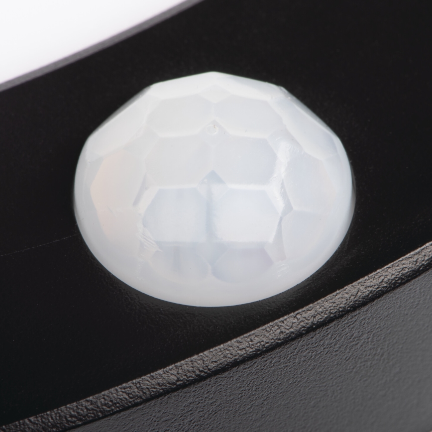 LED Stropna/ugradbena svjetiljka sa senzorom pokreta 2u1 ERGA LED/17W/230V 3000/4000/6500K crna