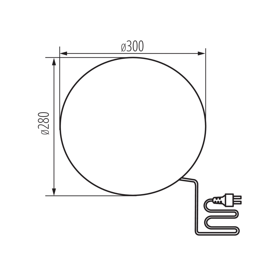 Vanjska lampa STONO 1xE27/25W/230V pr. 30 cm IP65