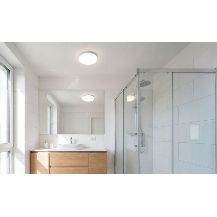 LED stropno svjetlo s senzorom pokreta i sumraka VARSO LED/22/30W/230V 3000/4000/6500K promjer 33 cm IP54