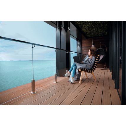 LED vanjsko zidno svjetlo s detektorom pokreta i sumraka REKA LED/7W/230V IP54 antracit okruglo