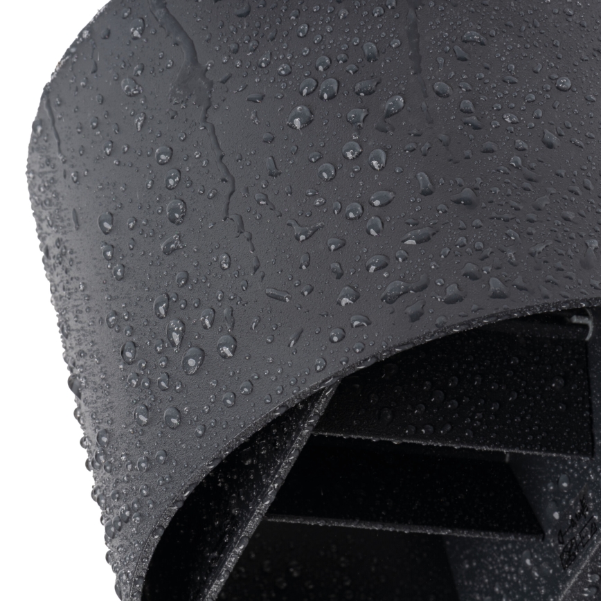 LED vanjsko zidno svjetlo s detektorom pokreta i sumraka REKA LED/7W/230V IP54 antracit okruglo