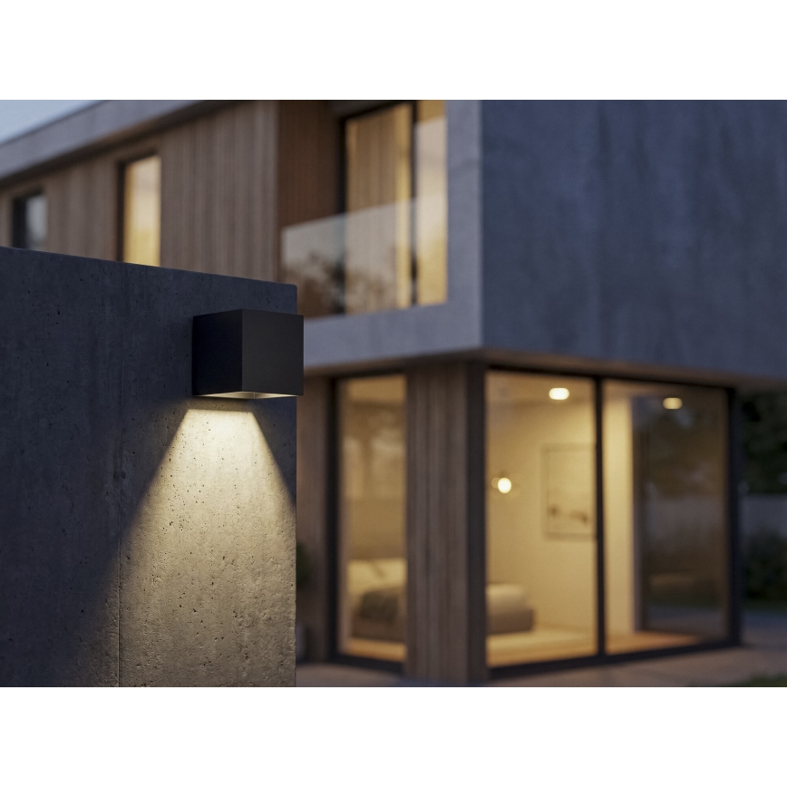 Solarna LED zidna svjetiljka s senzorom REKA LED/3W/3,7V 1800 mAh 3000/4000/6500K IP65 crna