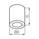 Stropna svjetiljka za kupaonicu SANI 1xGU10/10W/230V IP44 mat krom