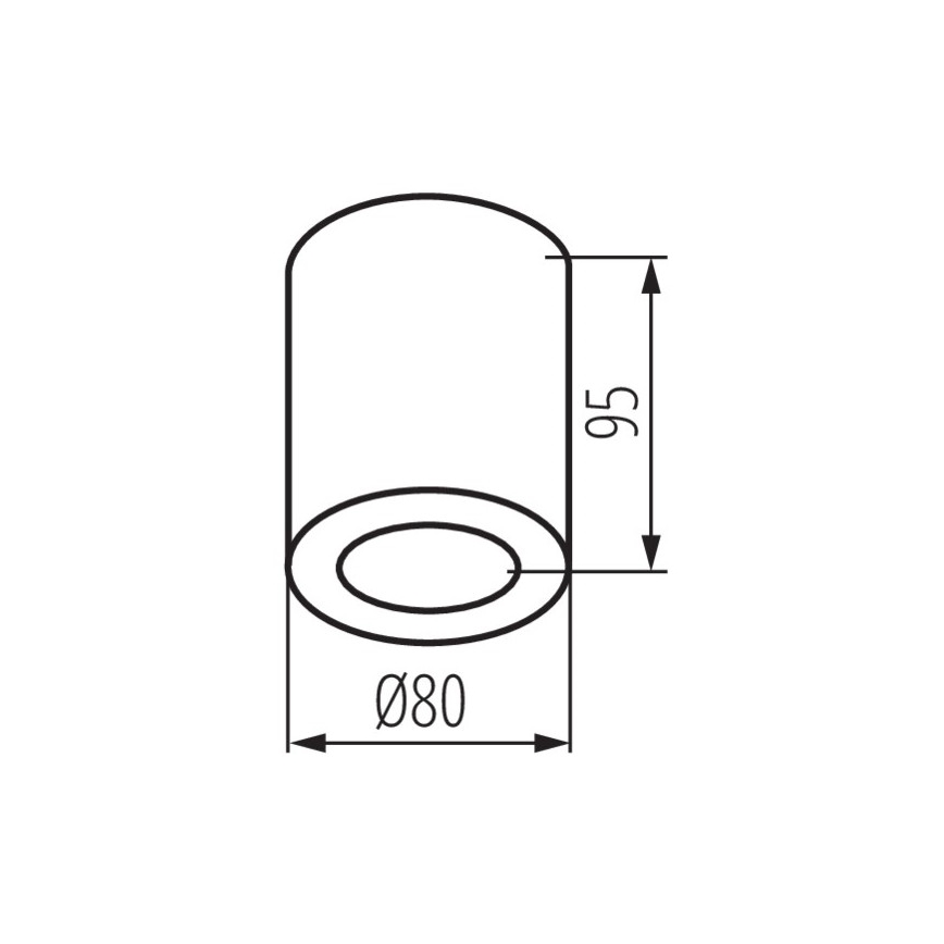 Stropna svjetiljka za kupaonicu SANI 1xGU10/10W/230V IP44 mat krom