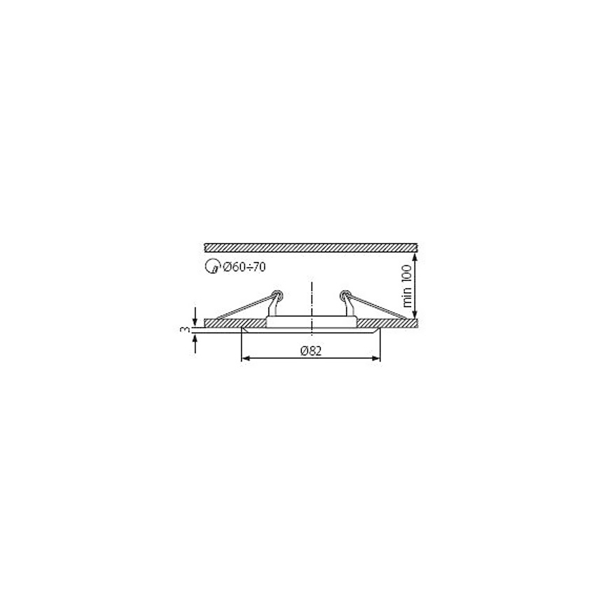 Ugradbena svjetiljka 1xGX5,3/50W/12V