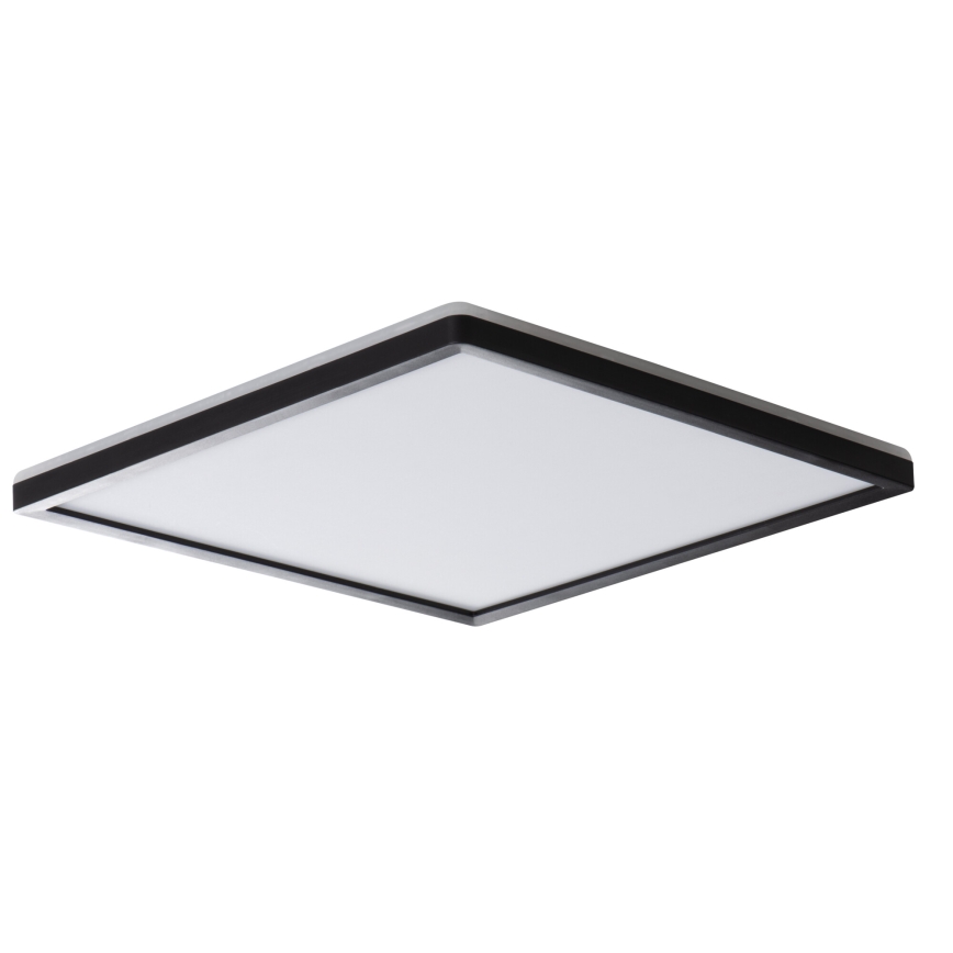 LED Stropna svjetiljka za kupaonicu AZPO LED/22W/230V 42x42 cm IP54 crna