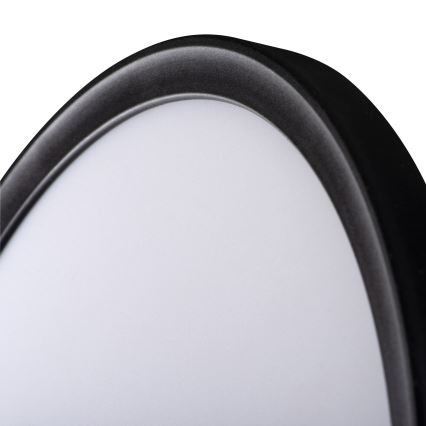 LED stropna svjetiljka AZPO LED/22W/230V 3000/4000/6000K pr. 42 cm IP54 crna