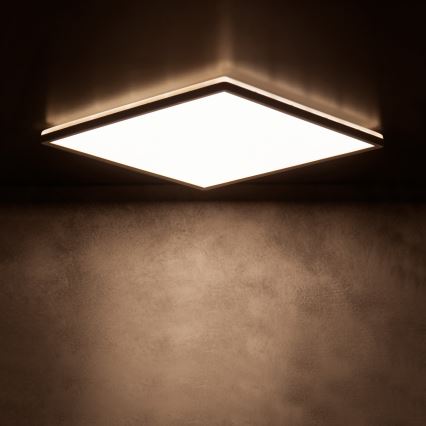 LED Stropna svjetiljka AZPO LED/17,5W/230V 3000/4000/6000K 30x30 cm IP54 crna