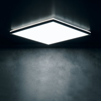 LED Stropna svjetiljka AZPO LED/17,5W/230V 3000/4000/6000K 30x30 cm IP54 crna